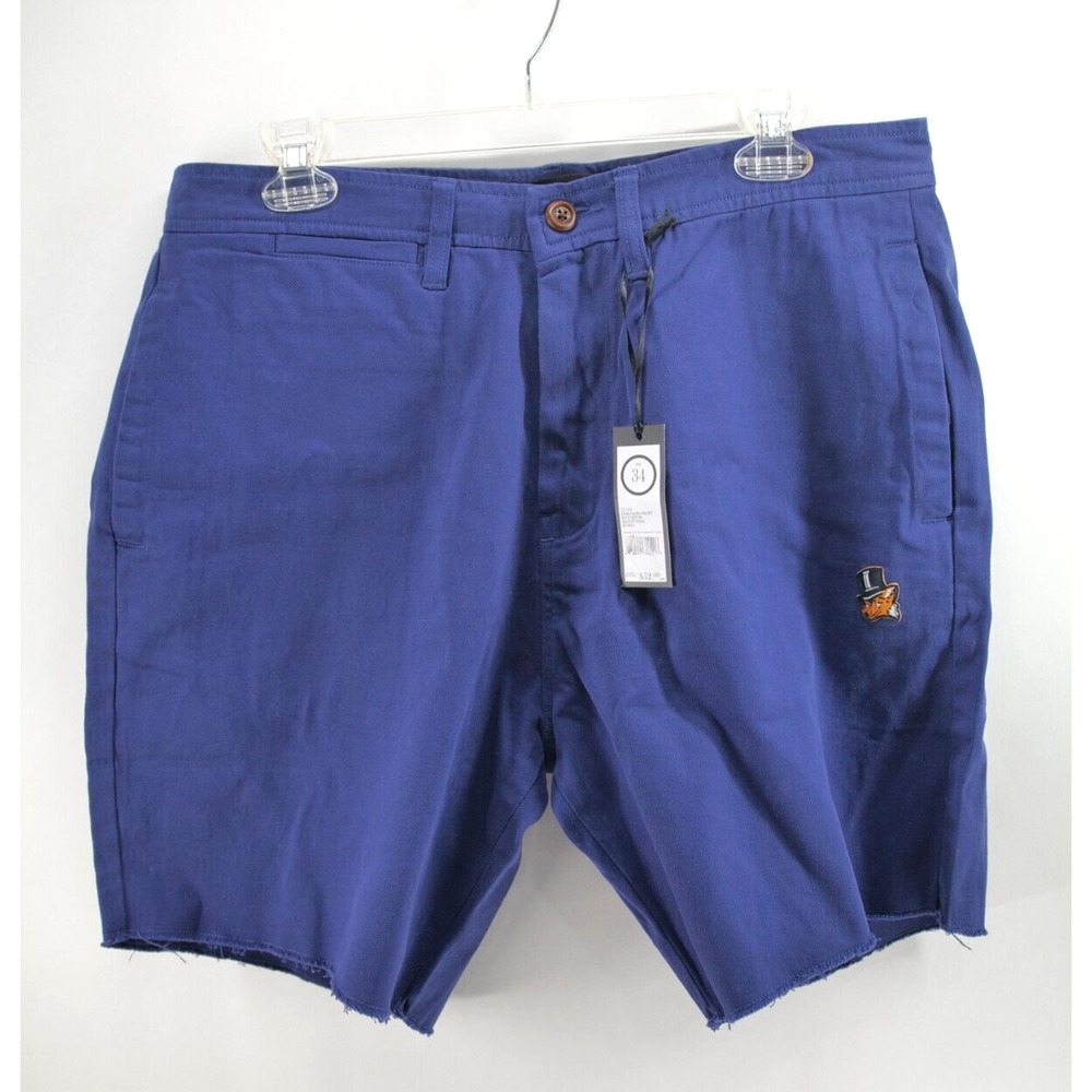 AKOO Shorts‎ Mens 34 Blue Fashion Stylish Walking Summer FOX Logo Kilimanjaro